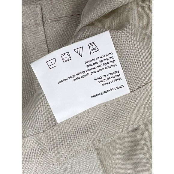 Kohl's Light Filtering Tab Top Window Curtain 51" x 63" Polyester Beige NEW - Picture 4 of 4